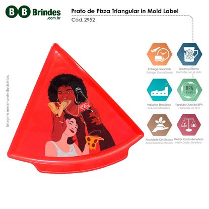 Imagem de Prato de Pizza Triangular in Mold Label